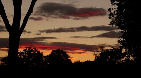 Country sunset Stock Footage 32071301