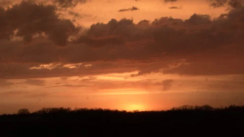 Country Sunset Stock Footage 335654532