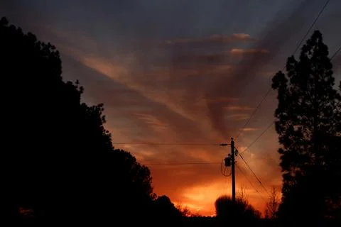 Country Sunset Stock Photos