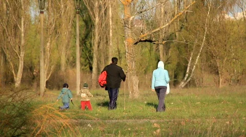 Country walk Stock Footage 784176