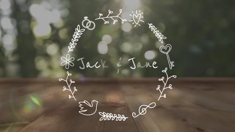 Country Wedding Titles Stock After Effects