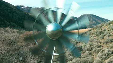 Country Windmill Stock Footage 333854005