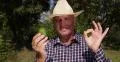 Countryman Happy Smile Farmer Man Showing Lime Fruit Lemon Ok Sign Hand Gesture 4k or 4k+ Resolution