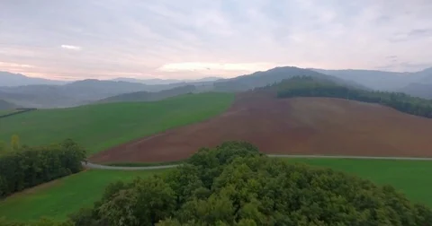 Countryside Aerial View Stock Footage 80932795