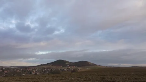 Countryside with clouds and fields 스톡 동영상 71273814