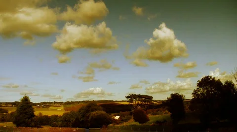 Countryside cloudscape 04 Stock Footage 831686