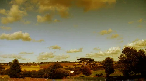 Countryside cloudscape timelapse 02 Stock Footage 831884
