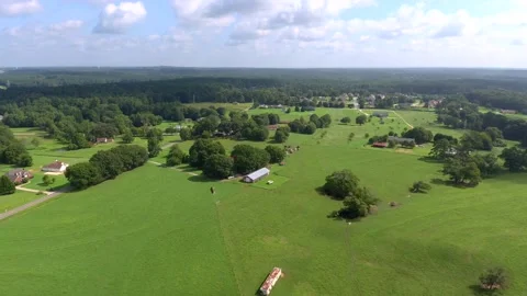 Countryside Drone Flight Stock Footage 140037959