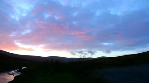 Countryside dusk Stock Footage 8511720