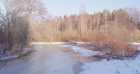 Countryside in early spring Stock Footage 300541740