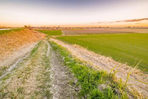 Countryside of Emilia Romagna in Italy Stock Photos