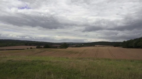 Countryside in England on a cloudy day Video stock 78490232