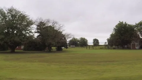 Countryside in the fall.  Scenic view from car. Stock Footage 80847486