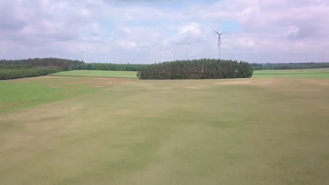 Countryside with fields and forests seen from above. Stock Footage 276814624