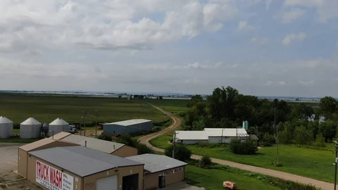 Countryside flooding Stock Footage 114749862