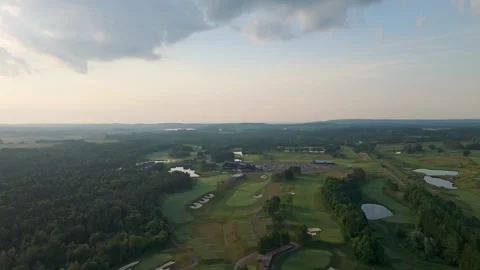 Countryside golf course setting in Caledon, Ontario 스톡 동영상 330878212