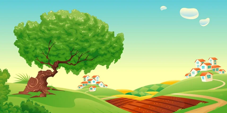 Countryside. Stock Illustration