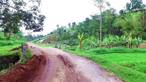 Countryside on Java Indonesia Vídeos de archivo 84240826