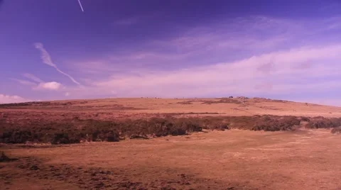 Countryside Landscape wide angle pan Stock Footage 47779409