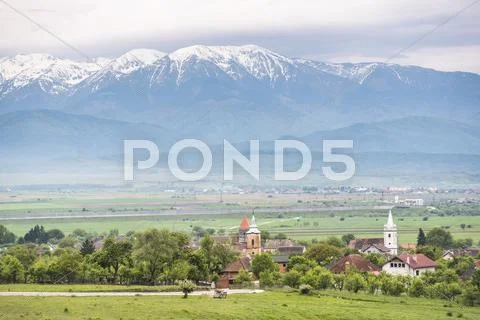 Countryside near Sibiu, Transylvania, Romania, Europe Stock Photos
