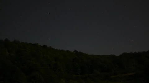Countryside night sky - Timelapse Stock-Footage 11158344