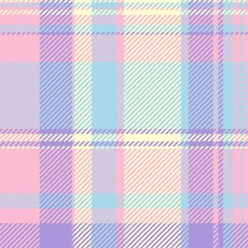 Countryside pattern fabric vector, decorate seamless check texture. Grid ta.. イラスト素材