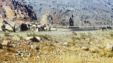 Countryside Road from static camera. HD 1080. Stock Footage 11232468