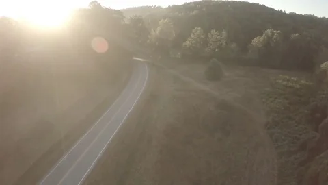 Countryside Road at Sunset 03 Видео 78072026