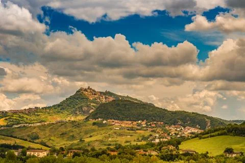 Countryside of Romagna in Italy Stock Photos