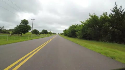 Countryside in the spring. Scenic view from car. Video stock 132672579