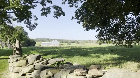Countryside Summer Barn Stock Footage 277613222