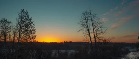 Countryside Sunrise 6K Cinemascope Anamorphic Stock Footage