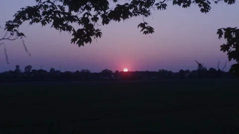 Countryside Sunset 2 Stock Footage 115651717