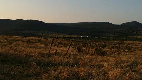 Countryside at the sunset 스톡 동영상 96013413