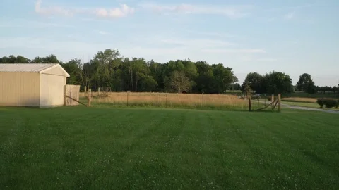 Countryside at Sunset (PAN SHOT) Stock Footage 111435627