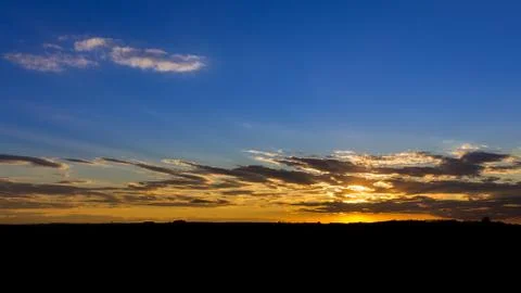 Countryside Sunset Stock Photos