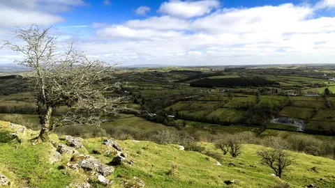 Countryside top view timelapse Stock Footage 71731445