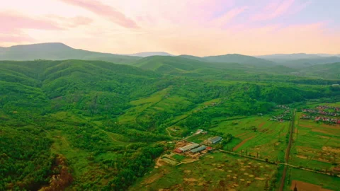 Countryside view in spring Stock Footage 132230502