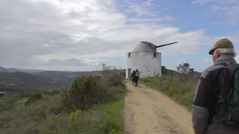 Countryside walk Stock Footage 82730286
