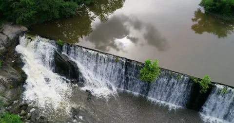 Countryside waterfall Stock Footage 148928438