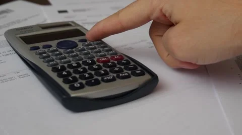 Counts On The Calculator 動画素材 69021769