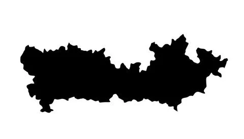 County Berkshire map vector silhouette illustration Stock Illustration