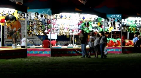County Fair Midway Video stock 8651841