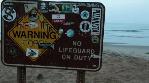 County Line surf sign Stock Footage 48293108