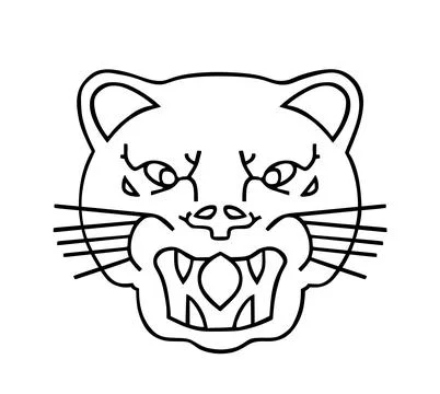 County Shropshire heraldic leopard head vector Stock Illustration