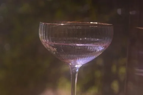 Coupe Glass with Liquid Stock Photos