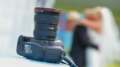 Couple and the camera Stock Footage 11022944