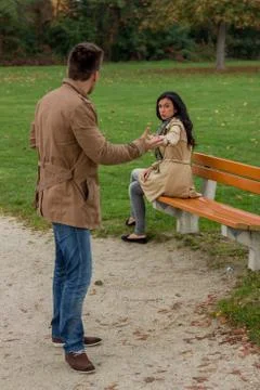 Couple arguing Stock Photos