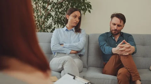Couple attending relationship therapy session Stock Footage 309409960