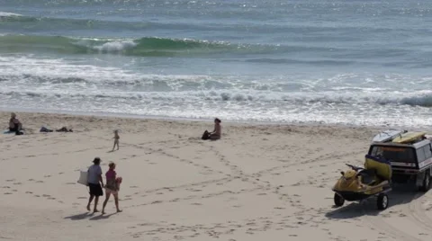 Couple at beach / Beach Stock Footage 45533819